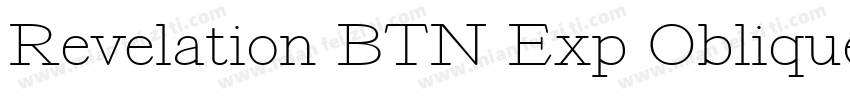 Revelation BTN Exp Oblique字体转换